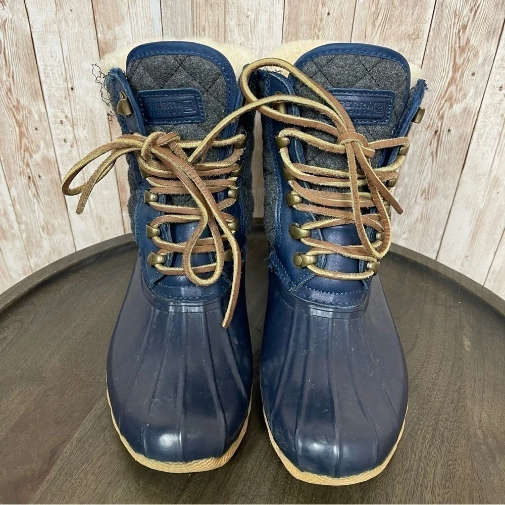 Sperry Top Sider for J Crew Wool Lined Waterproof Duckboot Size 6 Women